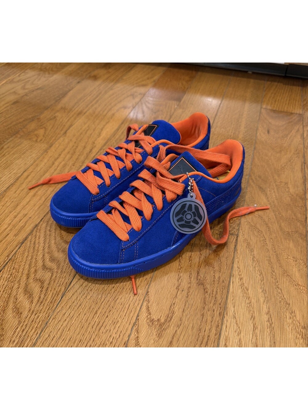 US Size 4 Youth Puma x Rocket League Suede Sneakers Blue Orange